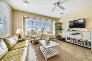 Smart TV, DVD player, books
