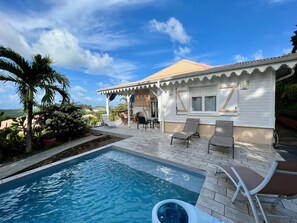 Outdoor pool - Villa Vauclin 5 persons, calm and rest near the sea (LE VAUCLIN)