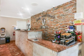 Hotel entrance and lobby at Greniers