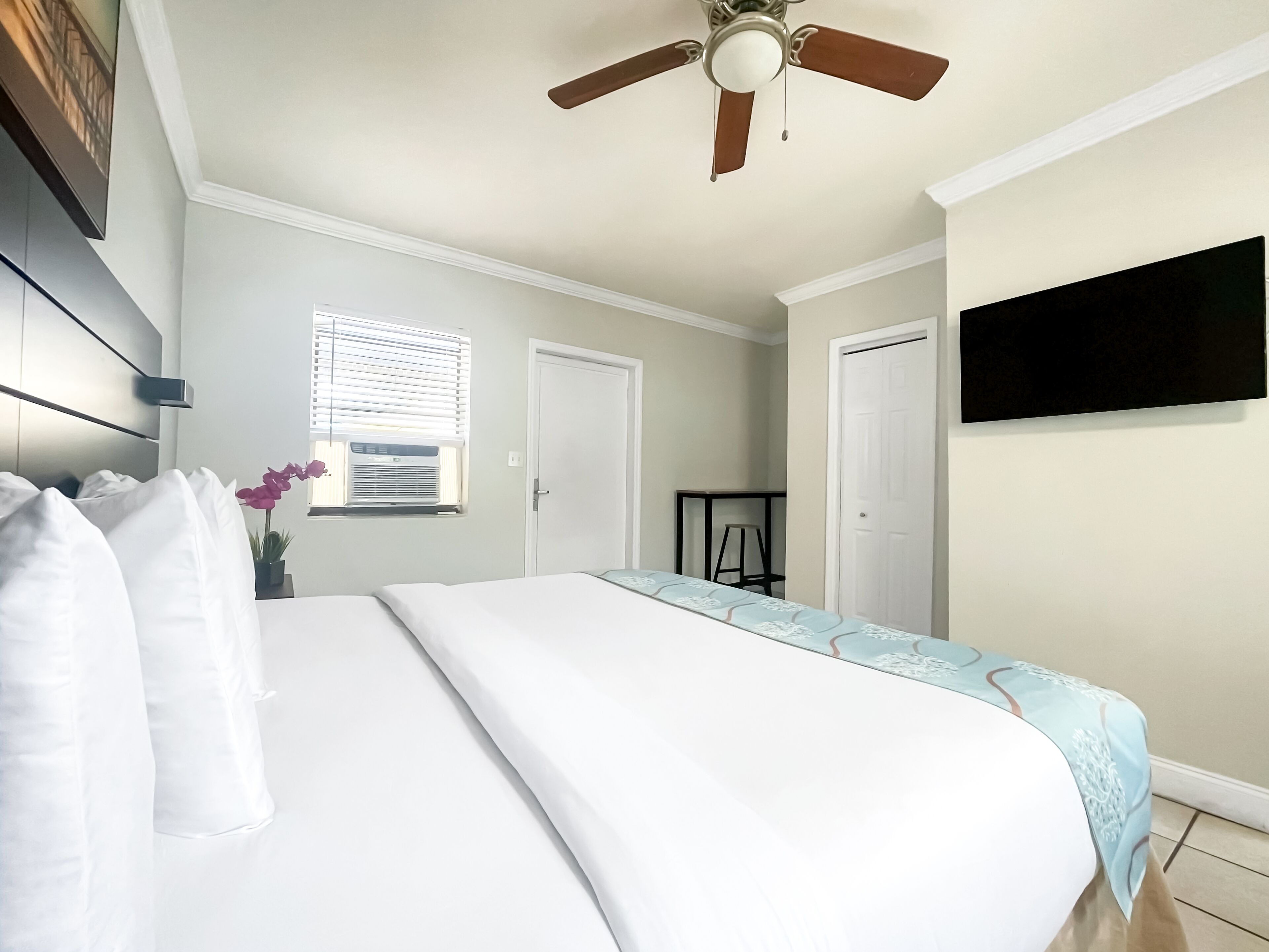 Basic Studio Suite | Hypo-allergenic bedding, in-room safe, individually decorated