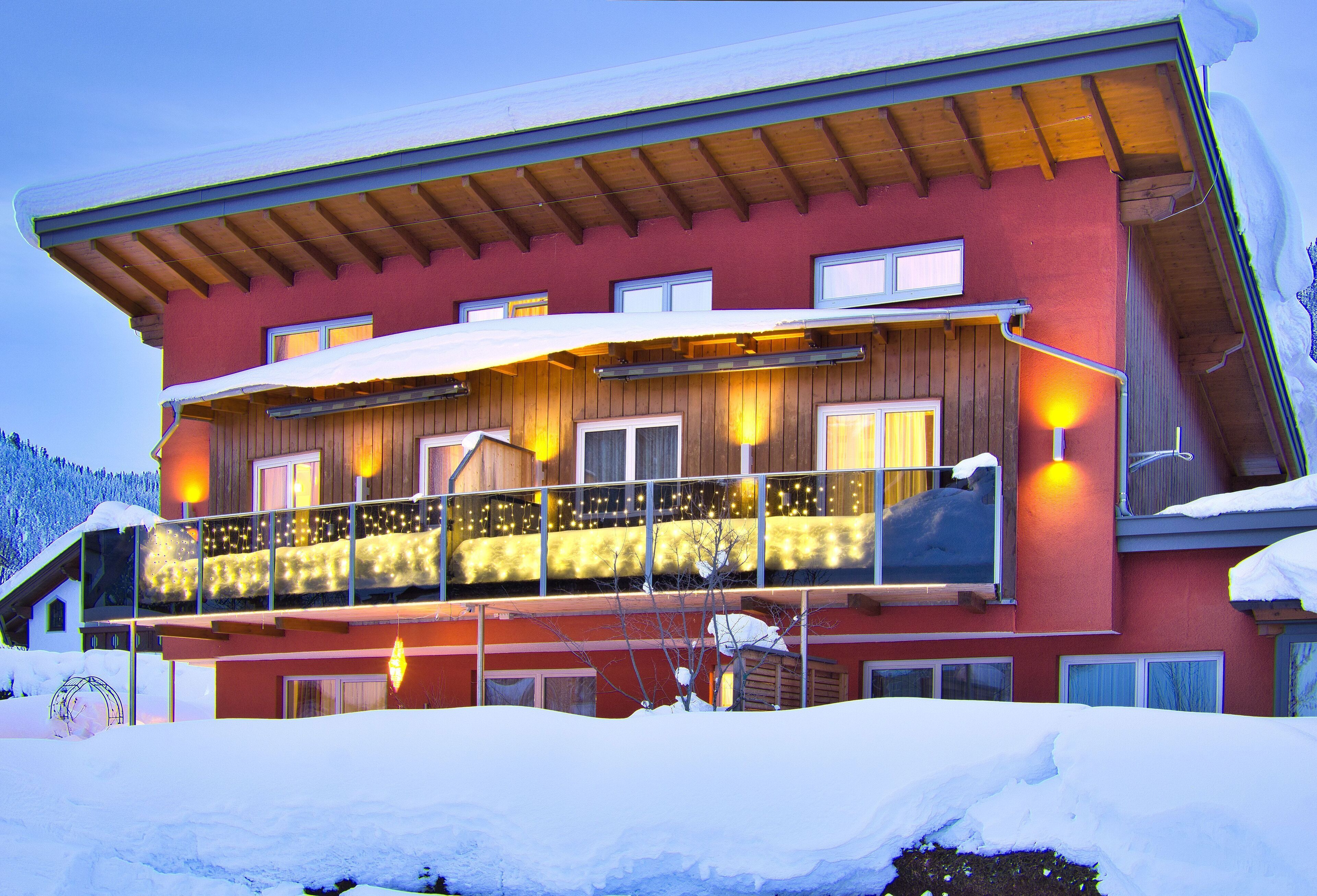 Front of property – evening/night