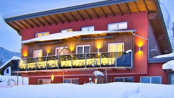 Front of property – evening/night