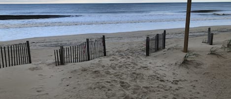 Vlak bij het strand