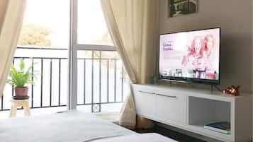 1 chambre, fer et planche Ă  repasser, Wi-Fi, draps fournis