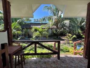 Queen Room with Balcony | Terrace/patio - Villa Consolacion Resort (General Luna)