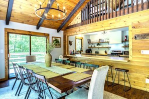 Dining - On 7 Acres, Sleeps 16, HUGE Gameroom, Hot Tub, Near Slopes (Banner Elk)