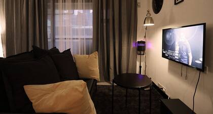 Studio chic avec tout ce dont vous avez besoin