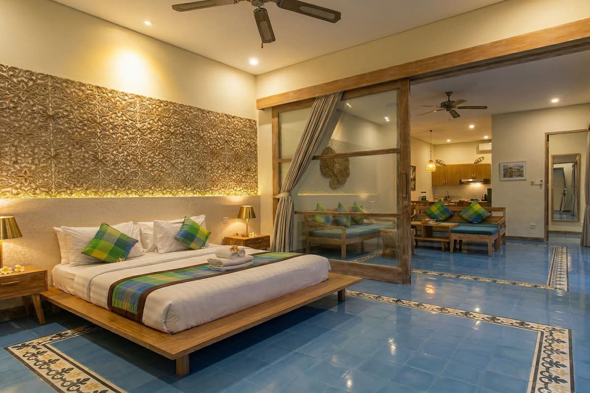 Biệt thự, 2 phòng ngủ, hồ bơi riêng | Két bảo mật tại phòng, trang bị nội thất với thiết kế riêng biệt, bàn