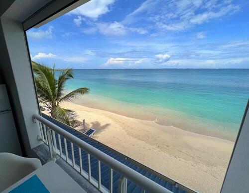 studio nine feet in the water. New condo feet in water.