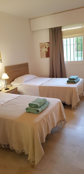 2 bedrooms, iron/ironing board, travel crib, WiFi