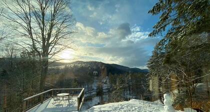 Log Cabin w/ Amazing Views, River Frontage & Hot Tub