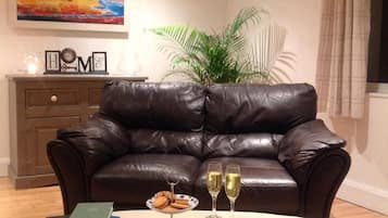 Flat-screen TV, DVD player