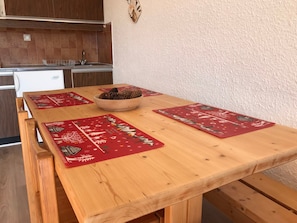 Dining - Studio at the foot of slopes with balcony Corrençon-en-Vercors (Corrençon-en-Vercors)