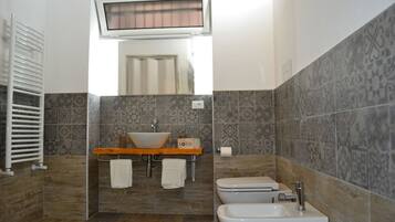 Shower, rainfall showerhead, hair dryer, bidet