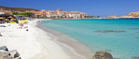 Sun-loungers, beach towels