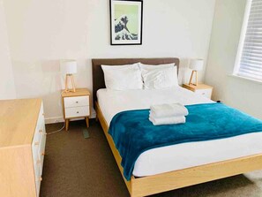 2 bedrooms, iron/ironing board, travel crib, WiFi