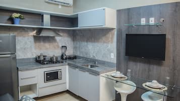 Estúdio exclusivo | Cozinha privada | Micro-ondas em uma área comum