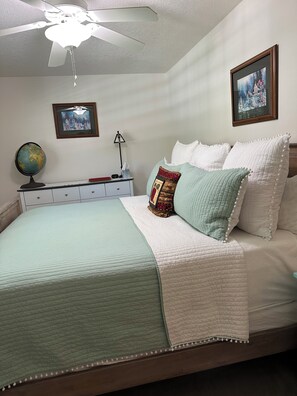 4 bedrooms, iron/ironing board, travel crib, WiFi