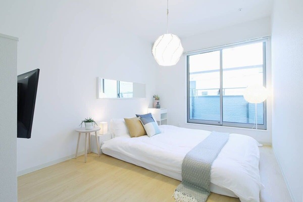 Bedroom 1 with slide=ing window