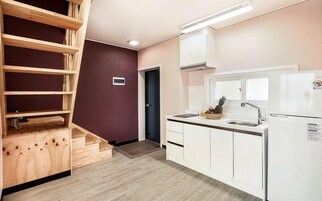 Tulip | 전용 간이 주방 | 대용량 냉장고, 전자레인지, 쿡탑, 전기 주전자