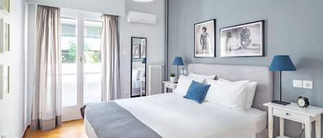 公寓, 2 間臥室 | 書桌、手提電腦工作空間、遮光窗簾/窗簾、熨斗/熨衫板