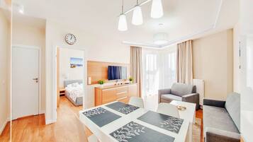 Apartemen (19A) | 1 kamar tidur dan seprai linen