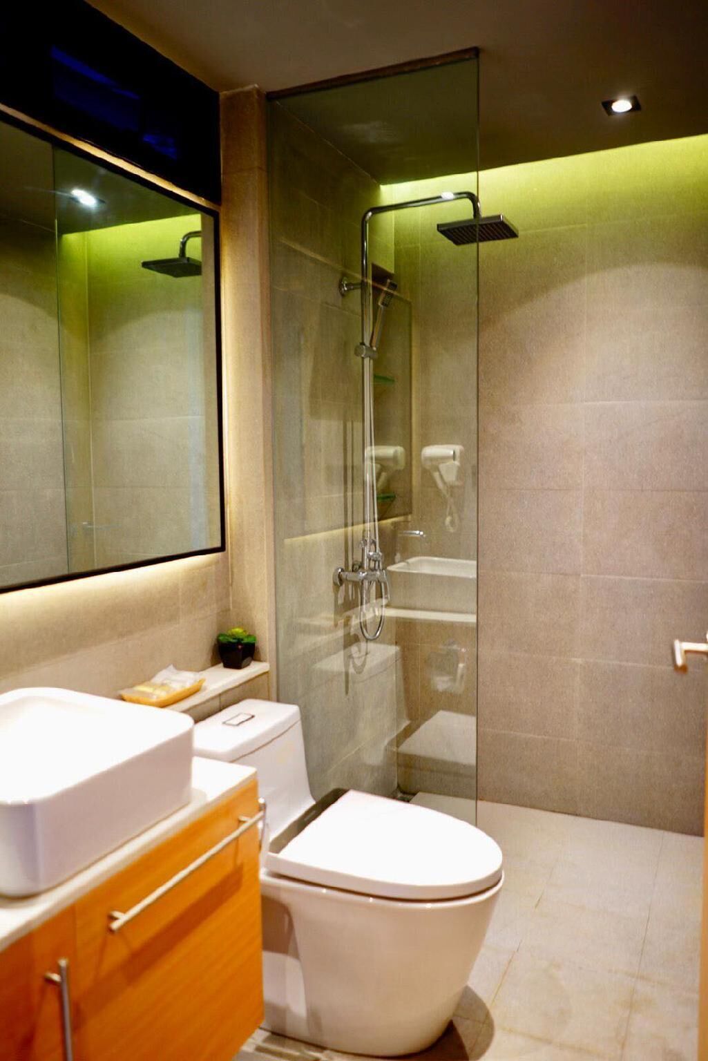 Premier Room | Bathroom | Shower, rainfall showerhead, free toiletries, hair dryer