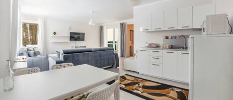 Appartement (2) | 1 chambre, Wi-Fi gratuit, draps fournis