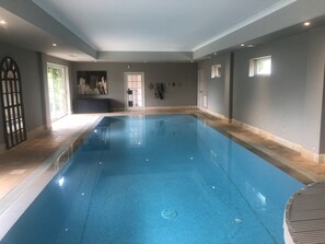 Indoor pool, a heated pool