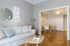 Apartment, 1 Bedroom | Living area - UPSTREET Urban Chic 1BD Apartment- Hilton area (Athens)
