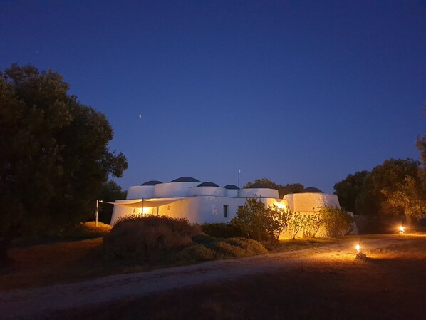 Front of property – evening/night