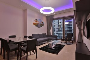 Apartment, 1 Schlafzimmer | Wohnbereich | Smart-TV