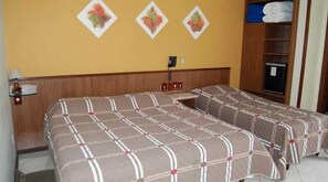 Desk, free WiFi, bed sheets