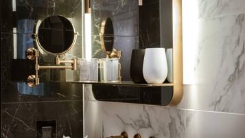 Room (The Guardsman) | Bathroom | Shower, designer toiletries, hair dryer, bathrobes