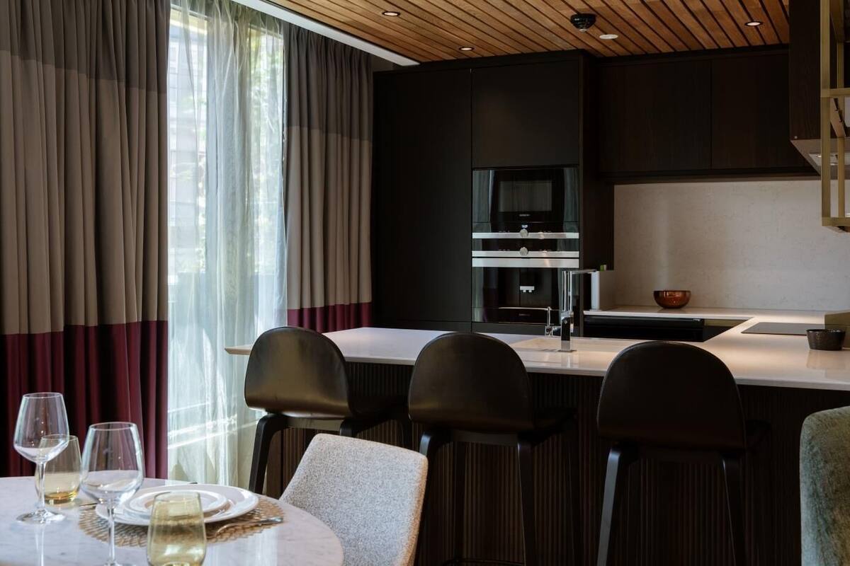 Quarto, 2 quartos (The Wintringham Residence) | Cozinha americana privada | Máquina de café expresso, chaleira elétrica