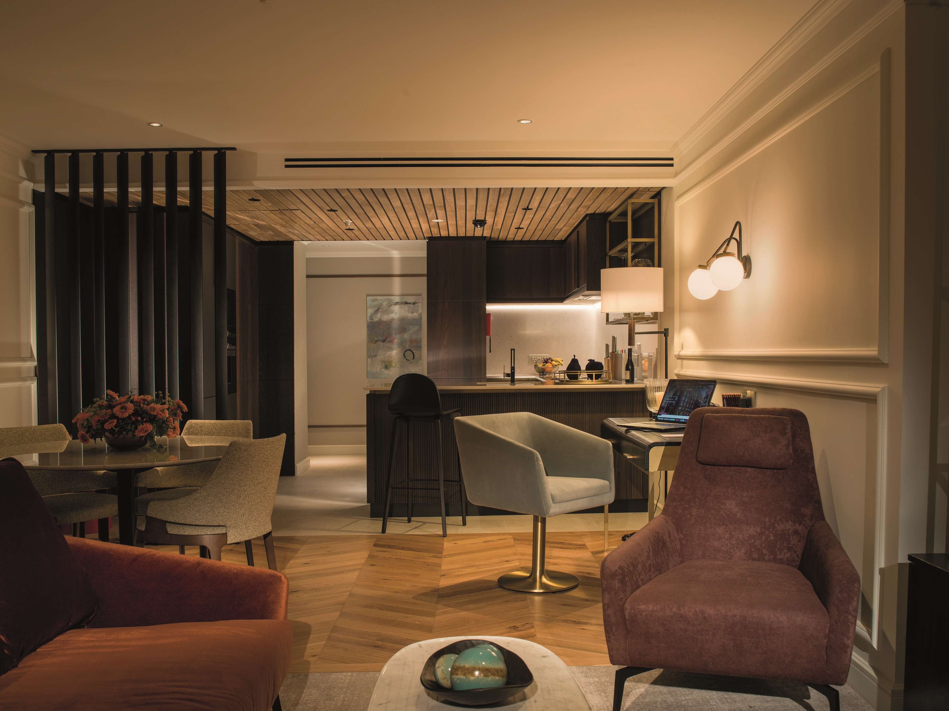 the summerskill two bedroom residence | minibar, in-room safe, individually decorated, individually furnished