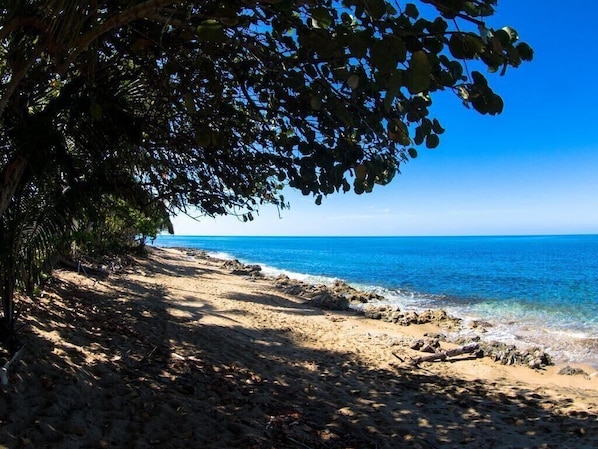 En la playa