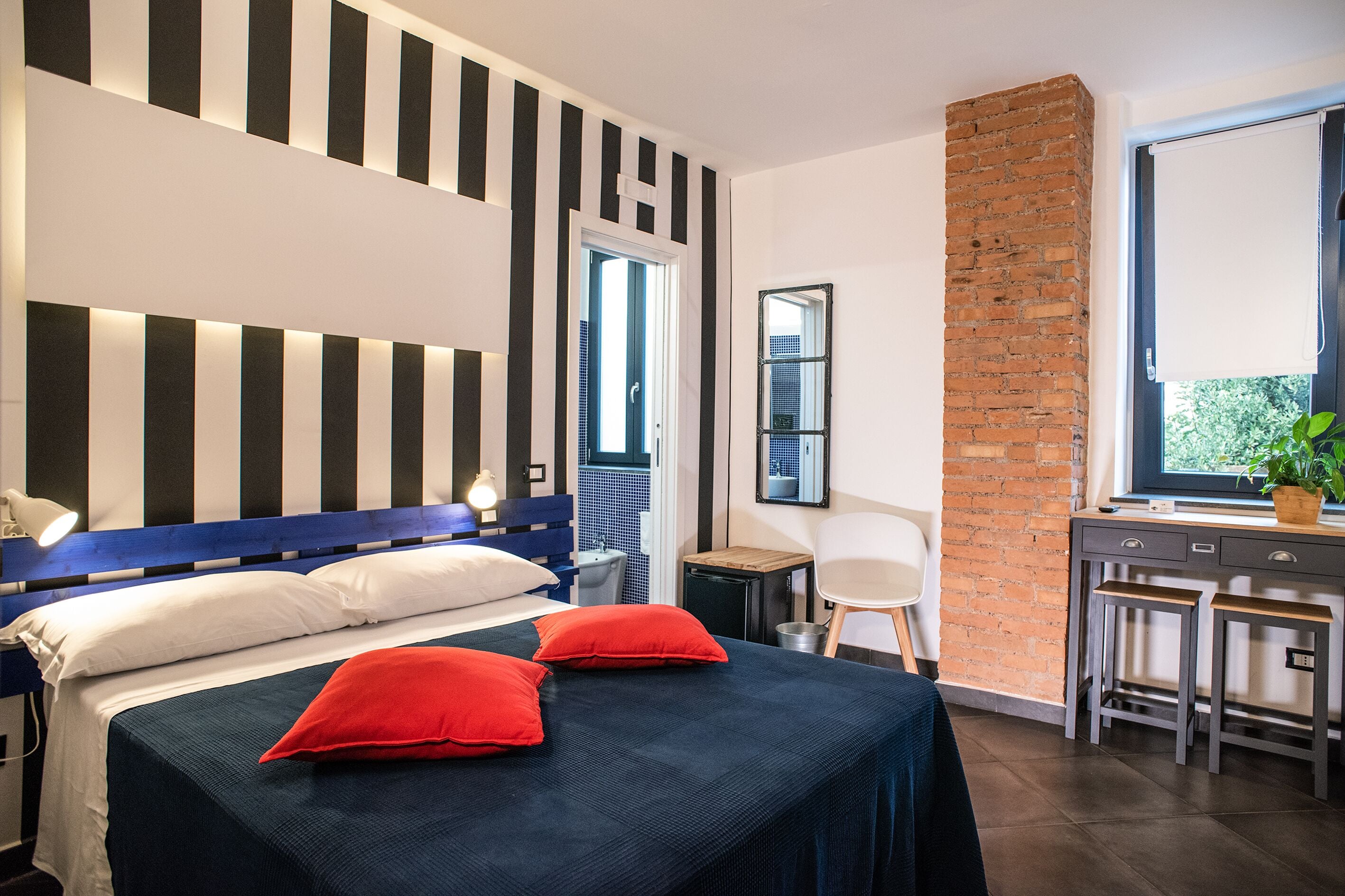 Standard Double Room (Blue) | Minibar, in-room safe, individually decorated, individually furnished