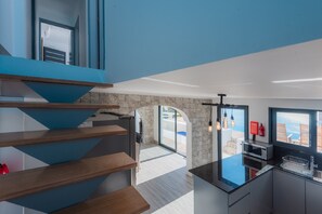 Interior - Blue Sea Villa. Private Heated Pool. Magnificent Ocean view. Quiet. Garden. AC (Faja da Ovelha)