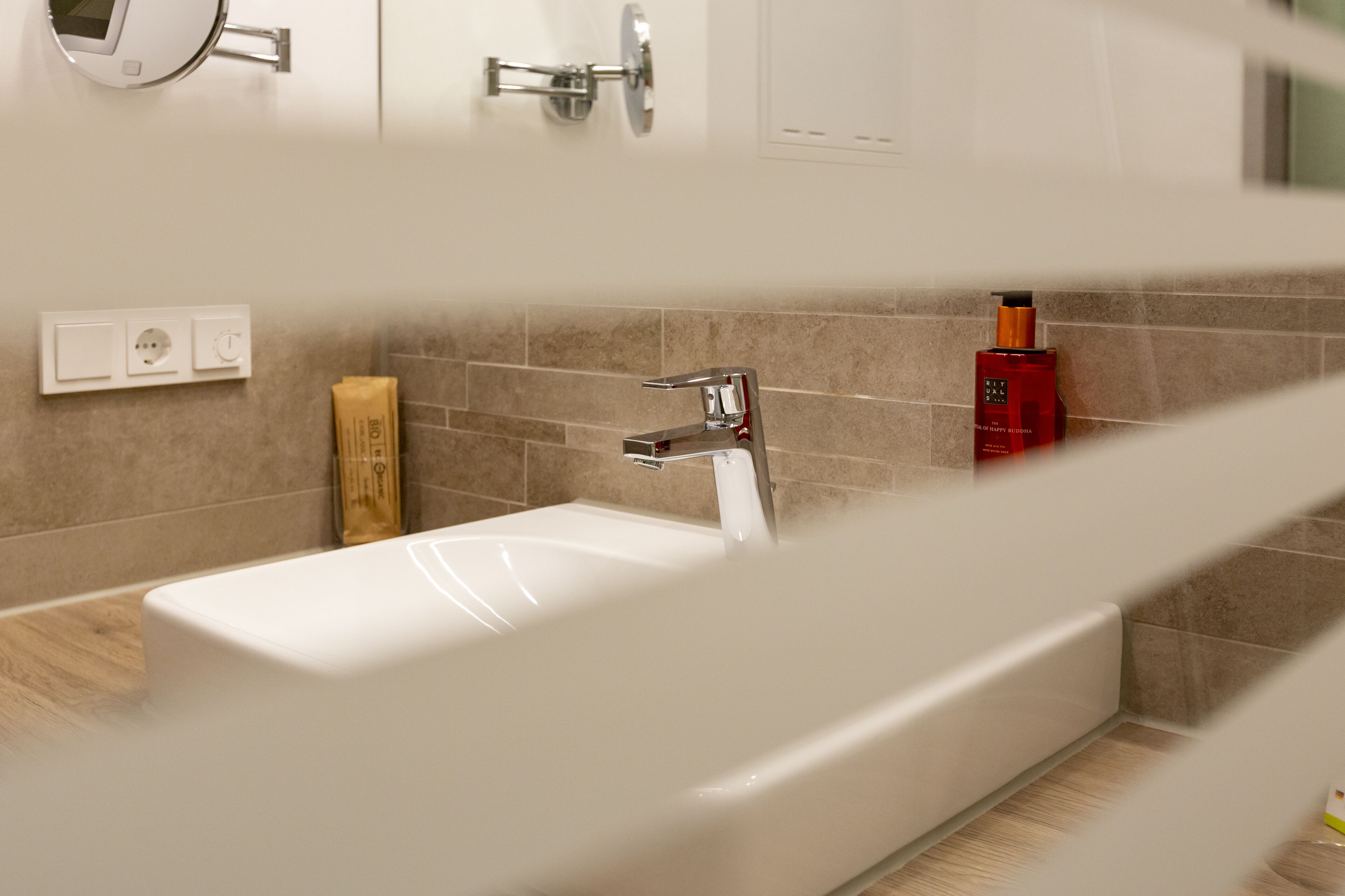 shower, eco-friendly toiletries, hair dryer, slippers