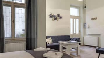 Boutique Studio | Individually decorated, individually furnished, blackout curtains