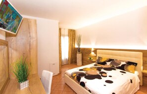 2 dormitorios, cuna de viaje, ropa de cama