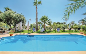 A heated pool