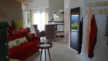 TV, DVD player, stereo