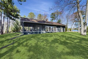 Exterior - Lakefront home on private peninsula w/ 2 piers & lovely water views - 2 dogs OK (Eagle River)