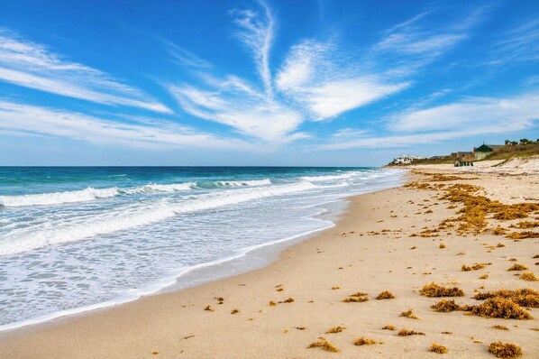 Sun loungers, beach towels
