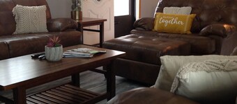 Lake of Egypt 4 bedroom home sleeps 8 with dock and flat yard and lakefront!  