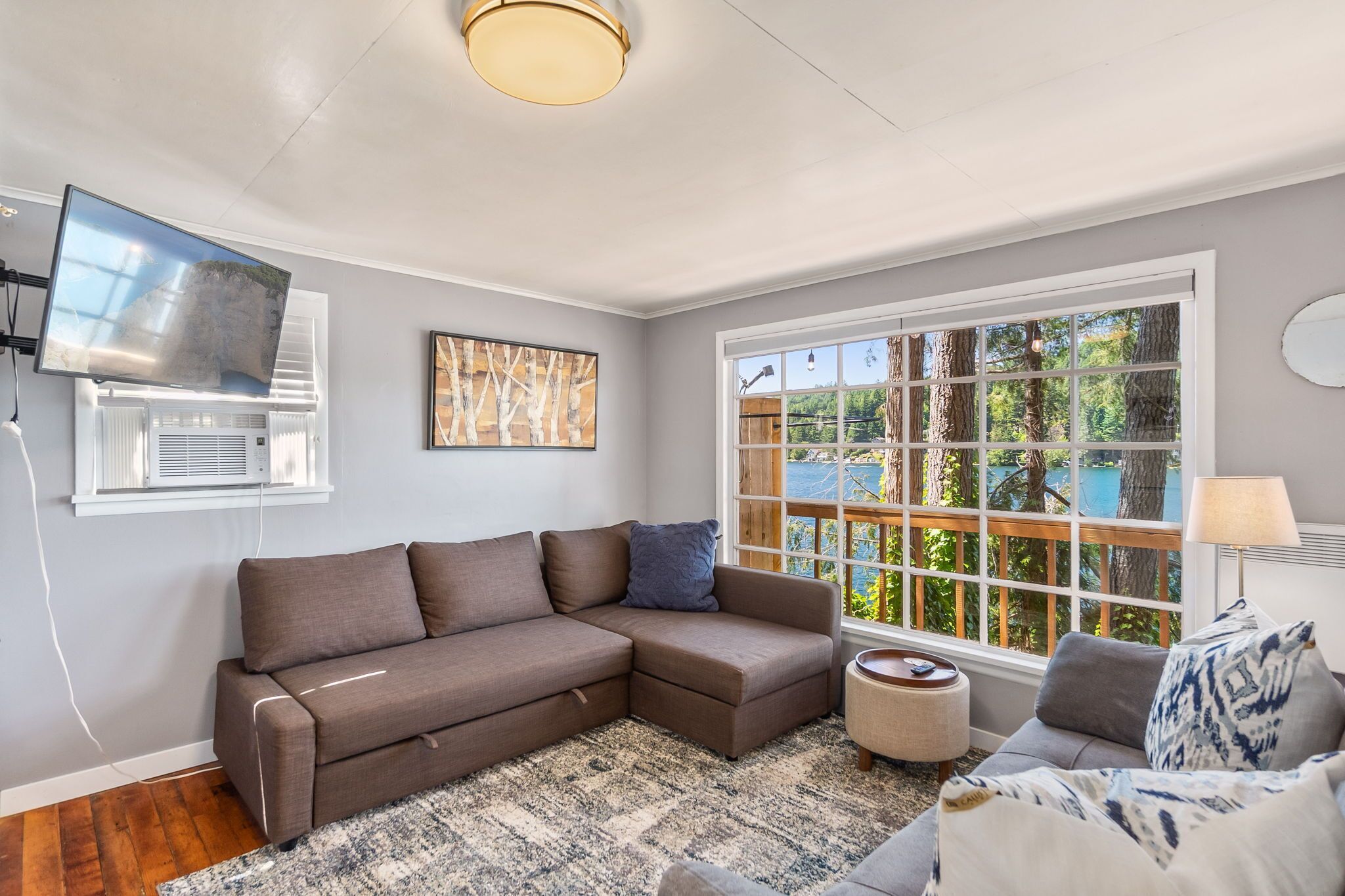 Smart-tv, dvd-afspiller, musikbibliotek, stereoanlæg