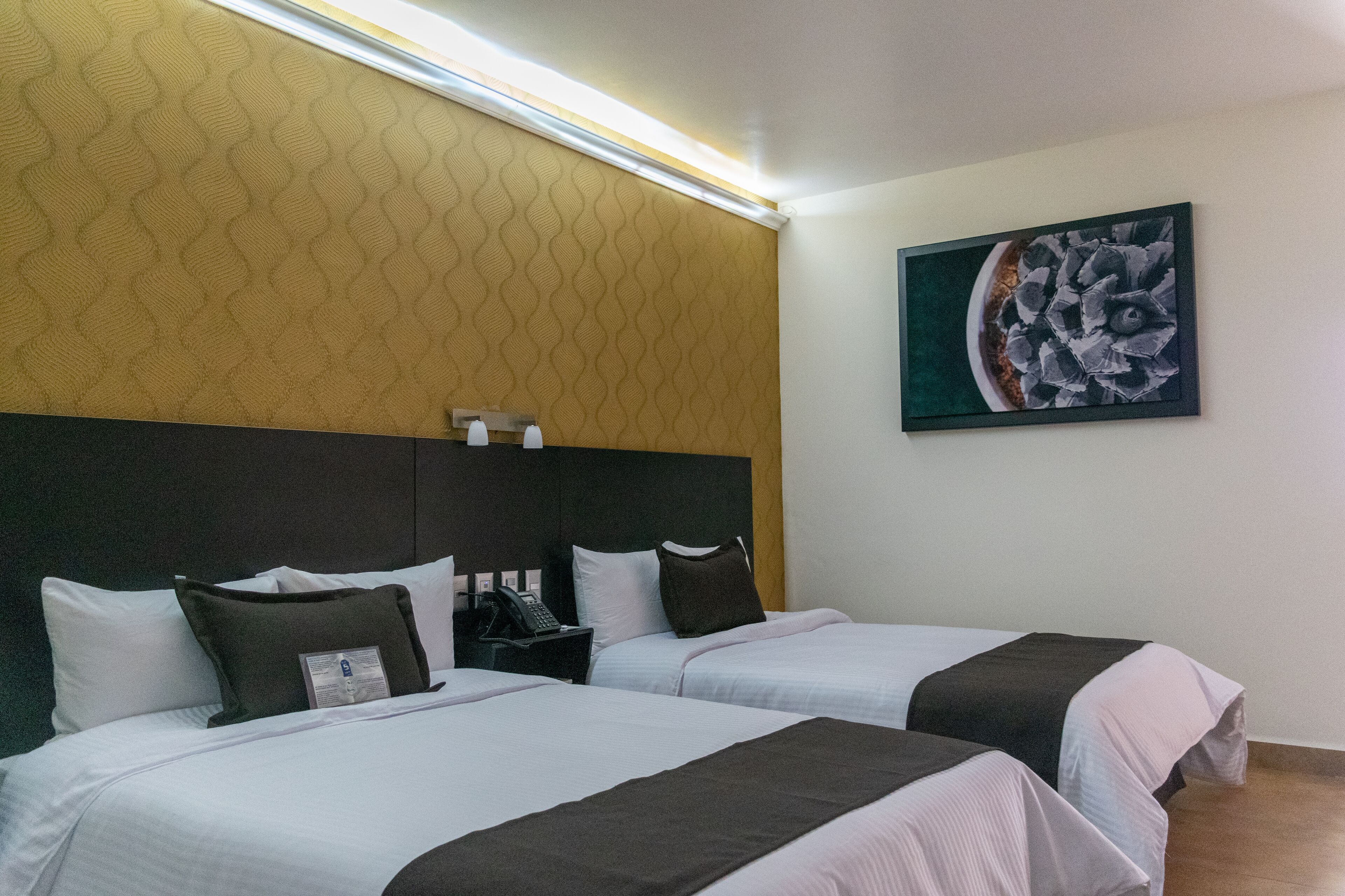 business room, 2 double beds | minibar, in-room safe, desk, blackout curtains