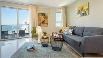 Appartement, non-fumeur, accÚs piscine | Coin séjour